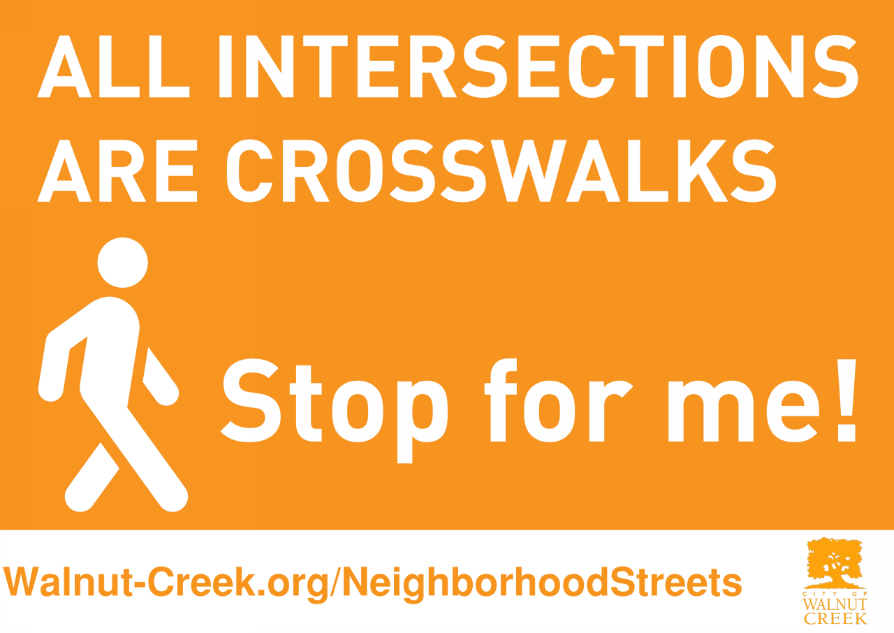 1.Yard Sign - Crosswalks